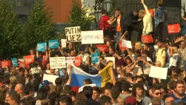 Scores detained in Russian pension protests