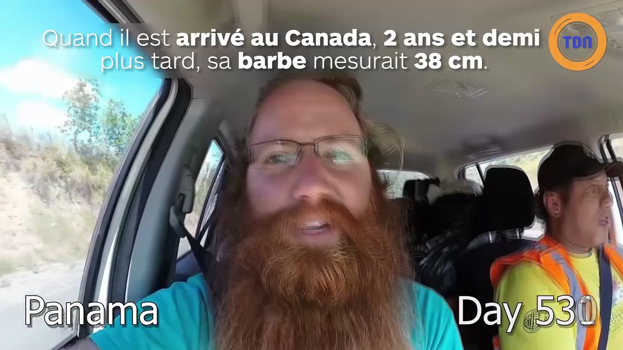 Sa barbe pousse durant leur tour du monde en 911 jours
