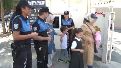 İstanbul İstanbul'da Okul Önlerinde Polis Denetimleri