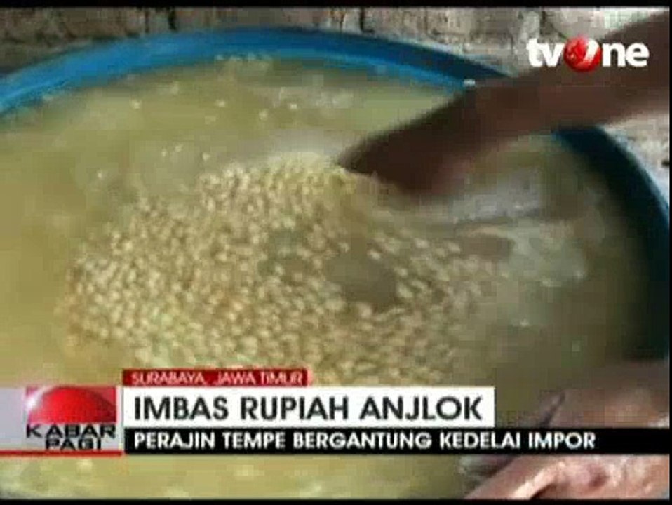 Rupiah Anjlok, Perajin Tempe Menjerit