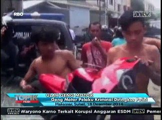 Geng Motor Pelaku Kriminal Diringkus Polisi