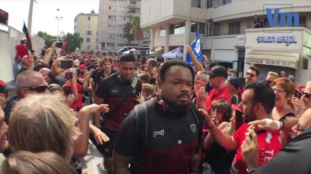 RCT-Castres: l'arrivée des Toulonnais à Mayol