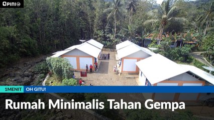 #1MENIT | Rumah Minimalis Tahan Gempa