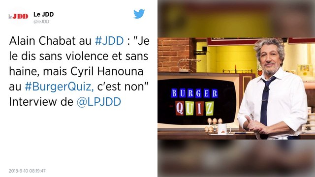 Burger Quiz. Cyril Hanouna répond à Alain Chabat : « J’ai dit ça pour être gentil ».