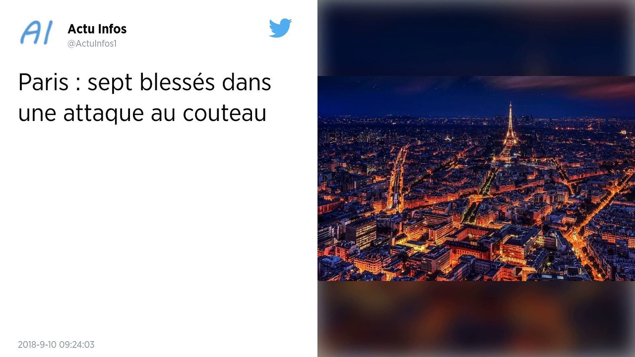 Attaque au couteau à Paris : « Les jeunes criaient « Attention ! Couteau ! » ».