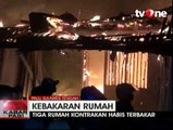 Tiga Rumah Kontrakan Habis Terbakar