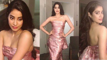 Jhanvi Kapoor wears this stunning 'Pink Dress' at WIFT Event | FilmiBeat