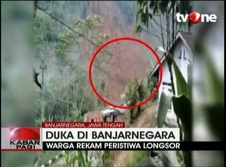 Detik-detik Terjadinya Longsor Banjarnegara