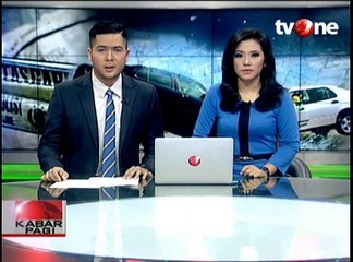 Truk Bermuatan Solar Terjun ke Sungai