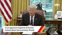 Trump Tweets About Economy In Apparent Response To Obama's Mocking Comment