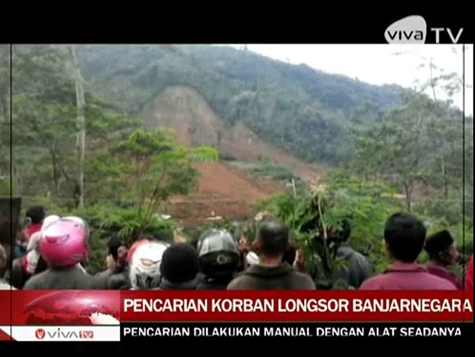 Pencarian Korban Longsor Banjarnegara Masih Manual