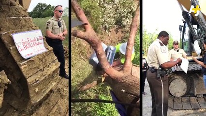 Four protesters were arrested in Louisiana during an action against the Bayou Bridge pipeline. Groups across the state have been fighting the pipeline, claiming