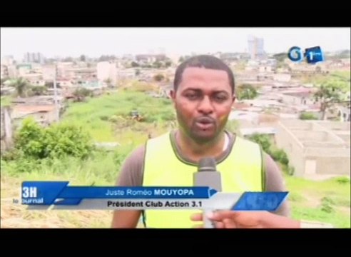 RTG/Les jeunes du club action 3.1 vont à la rescousse des populations du quartier montagne 7 camp de police en nettoyant ce quartier
