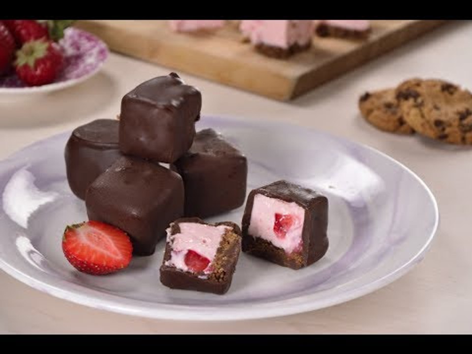 Mini Cheescake Helados con Chocolate