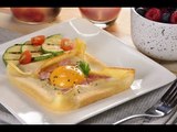 Crepas con Huevo Estrellado y Jamón