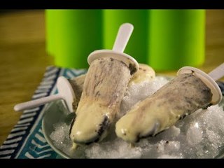 Paletas Heladas de Galleta y Chocolate