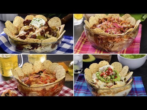 4 Recetas de Nachos | 4 botanas rápidas para fiestas
