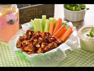 "Alitas" Búfalo de Coliflor con Aderezo Ranch