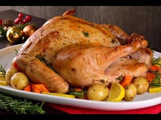 Pavo Rostizado con Romero y Naranja
