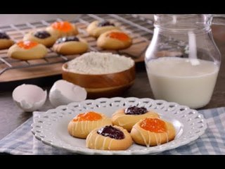 Galletas con Mermelada | Receta fácil de Galletas Huella del Pulgar