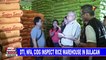DTI, NFA, CIDG inspect rice warehouse in Bulacan