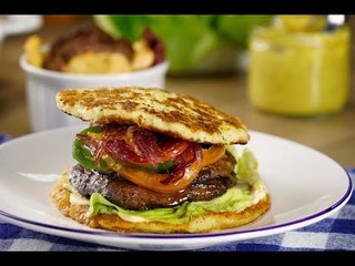 Hamburguesa Vegetariana con “Pan” de Coliflor | Hamburguesa Vegetariana