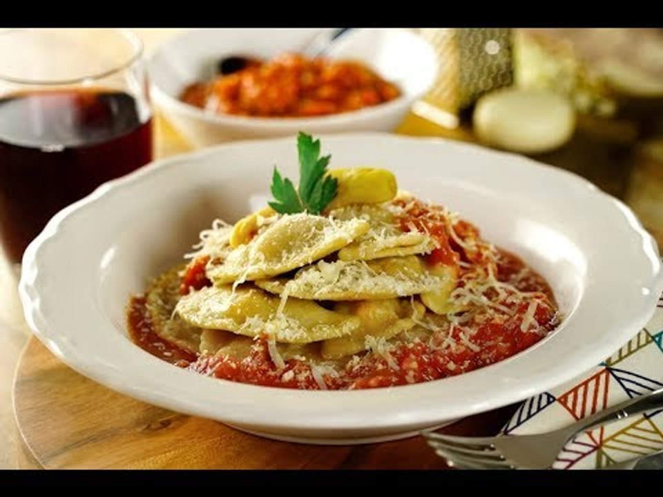 Ravioles de Bacalao a la Vizcaína | Pasta con Bacalao