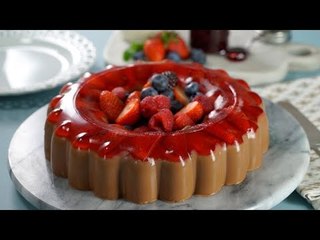 Gelatina de Fresas con Chocolate