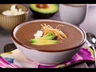 Crema de Frijol con Chipotle | Sopa de FRIJOL