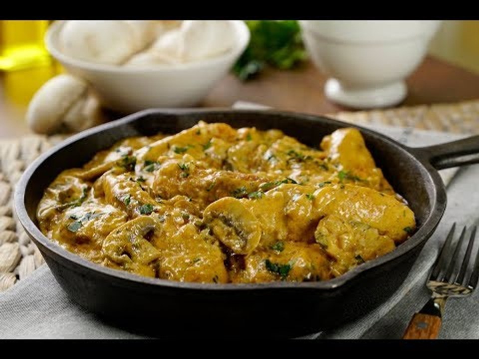 Pollo Stroganoff| Cómo cocinar POLLO con recetas FRANCESAS
