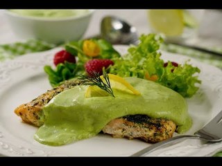 Salmón con Salsa Cremosa de Aguacate | Cómo hacer un SALMÓN para CUARESMA