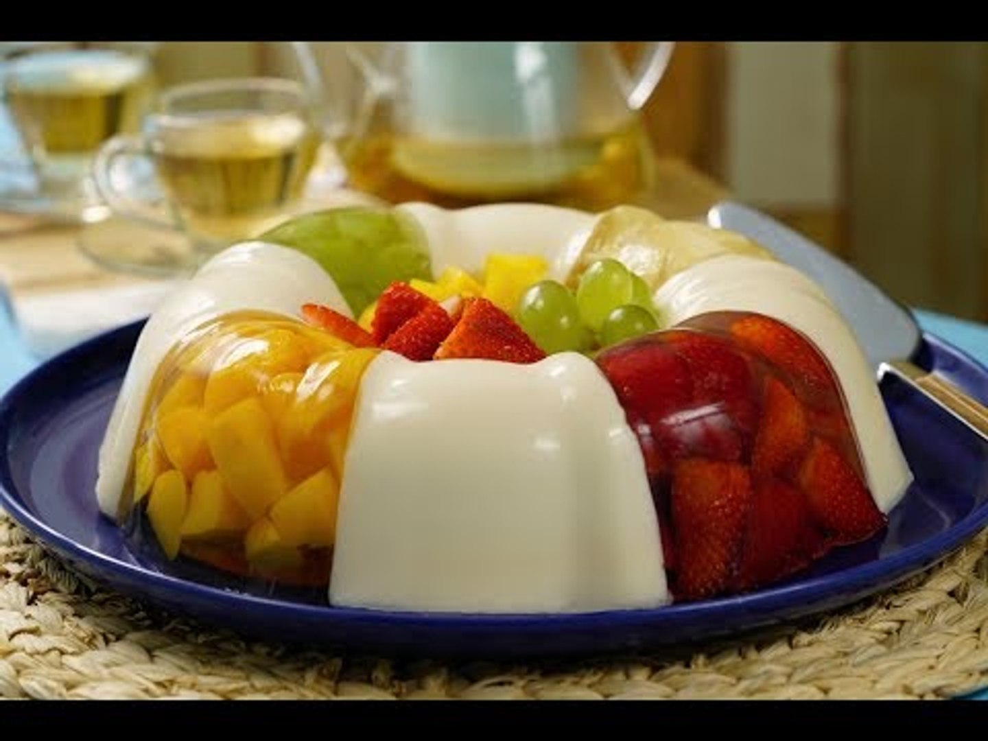 Rosca de Gelatina con Frutas| Cómo HACER una gelatina de leche y FRUTAS -  Vídeo Dailymotion