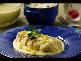Jugoso Pollo en Crema de Elote | POLLO en salsa de ELOTE