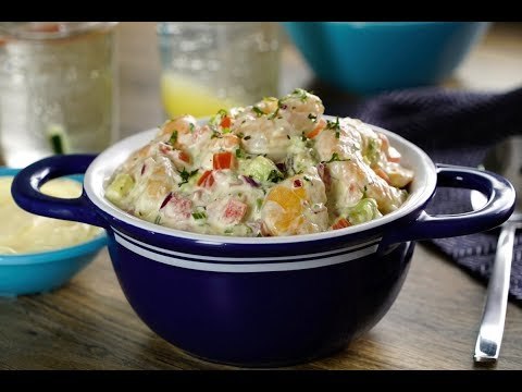 Ensalada Cremosa de Camarones | Cómo hacer una ENSALADA cremosa de CAMARONES