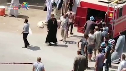 احتراق سيارة ملاكي وتأخر المطافي في إخماد الحريق