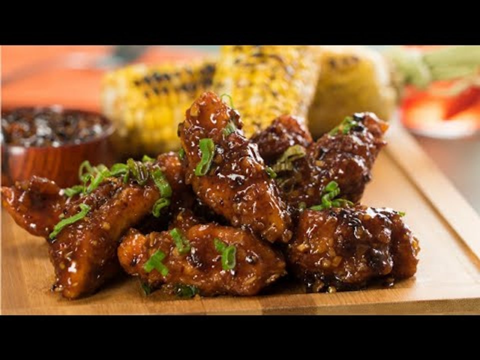 Tiras de Pollo Crujientes con Miel y Chipotle