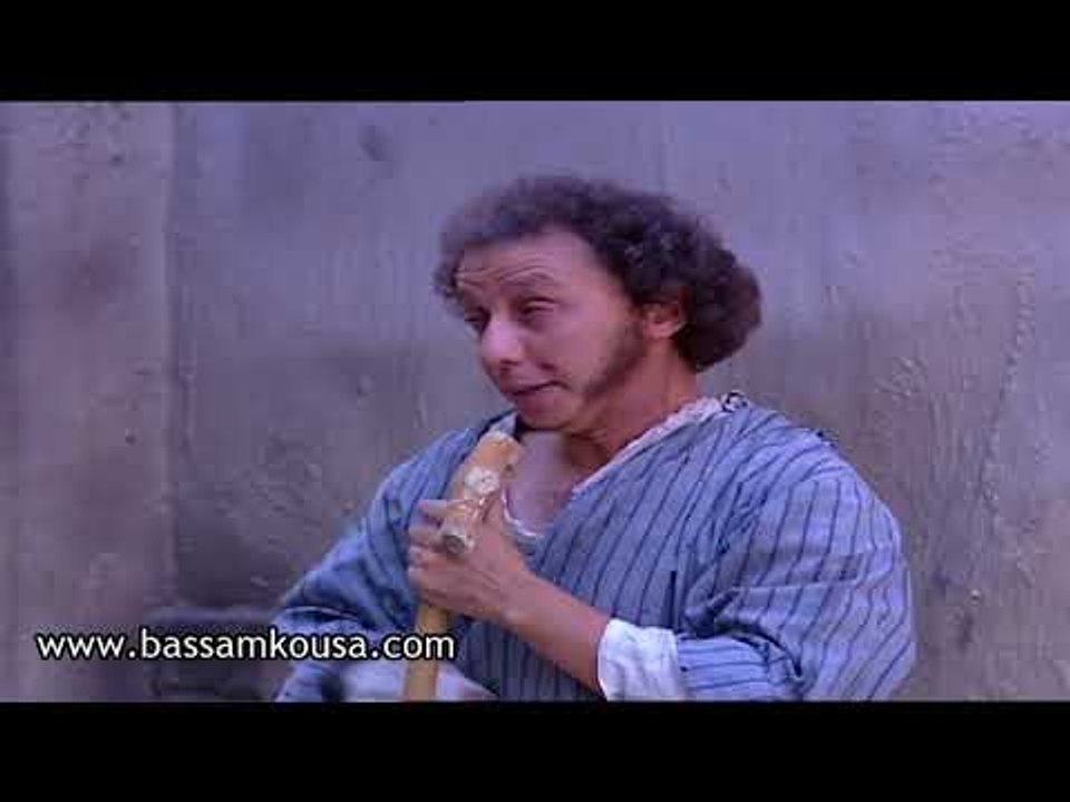 باب الحارة - ابو غالب جاسوس ابو النار و عم يراقب  الادعشري  !!!  بسام كوسا و نزار ابو حجر