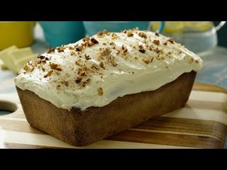 Panqué de Plátano con Betún de Chocolate Blanco