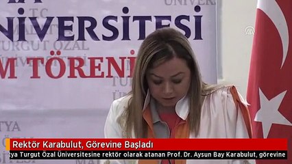 Rektör Karabulut, Görevine Başladı
