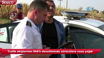 Trafik ihlallerini Drone yakaladı