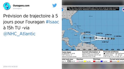 L’ouragan Isaac s’approche des Antilles : alerte jaune déclenchée !