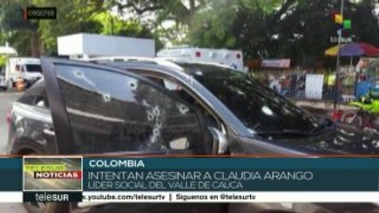 Líder social colombiana sufre tres atentados en 2 meses; sale ilesa