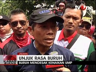 Ratusan Buruh Gelar Demo di Kantor tvOne