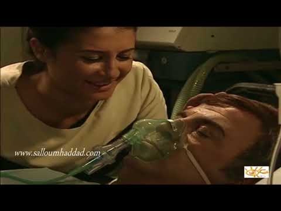 سلوم حداد ـ اسعاف نزار بسبب ازمة قلبية من مسلسل نزار قباني
