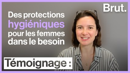 Cette association distribue des protections hygiéniques