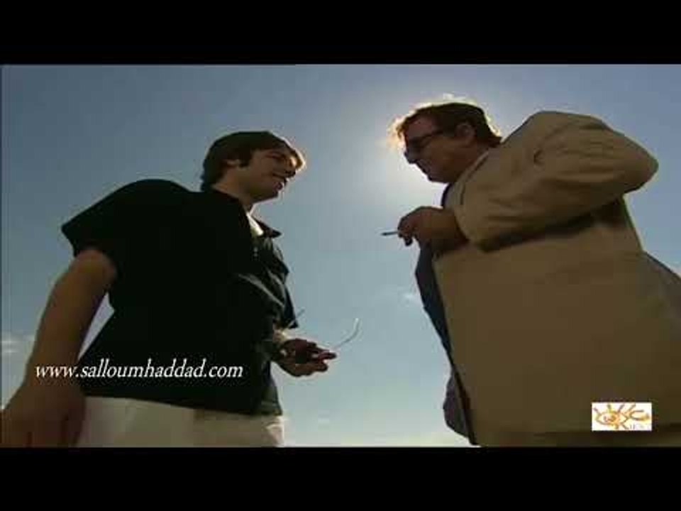 سلوم حداد ـ حادثة المظلة  تتكرر مع نزار و ابنه من مسلسل نزار قباني