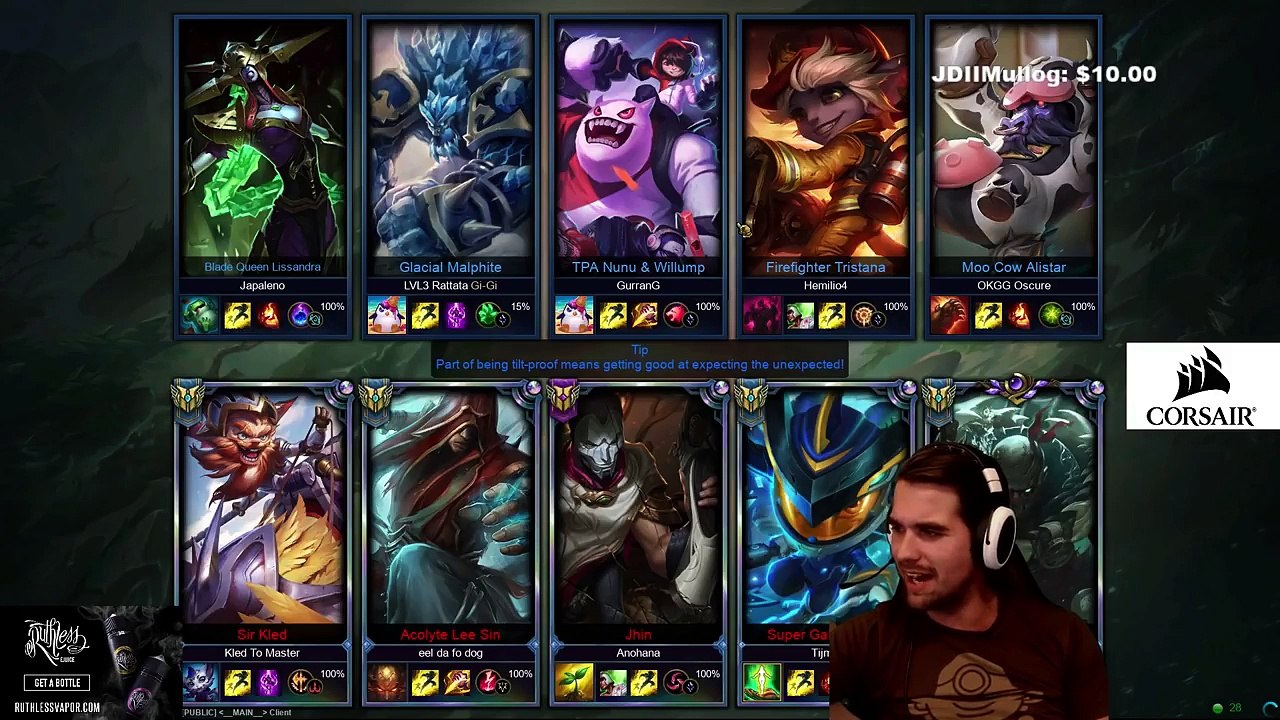 Gripex - PLAYING AGAINST NEW NUNU FOR THE FIRST TIME + POSSIBLE LEE SIN COSPLAY-