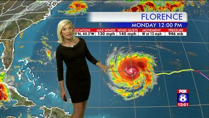 Hurricane Florence Upgraded to Category 4 Storm