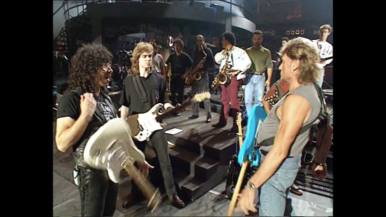 Johnny Hallyday "Dégage" répétitions-concert - Bercy 1992