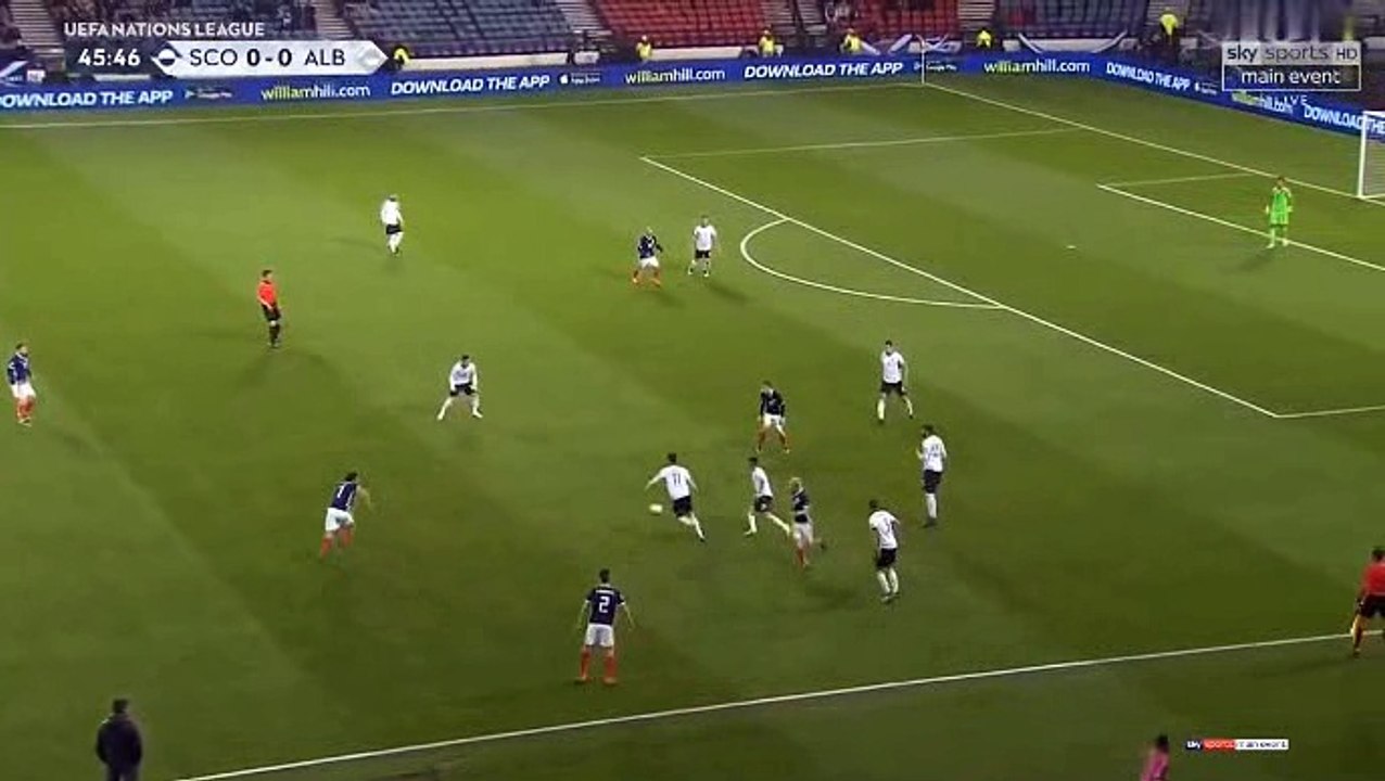 Steven Naismith Goal HD -  Scotland	1-0	Albania 10.09.2018
